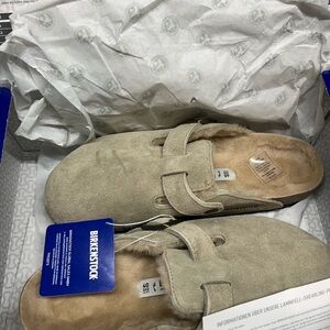 NWT Birkenstock, Boston shearling suede leather size 40 us 9